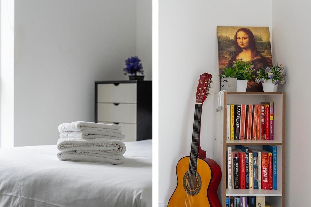 Deluxe Double Bed In Shared Apt Near Canary Wharf, City Airport & O2 Arena With Thames View London Exteriör bild